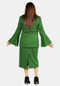 eClergy's Suit Flared Sleeve Green