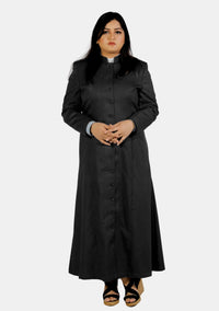Ethereal Female Clerical Black Robe