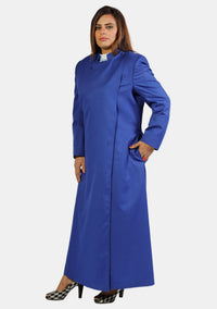 Sanctified Royal Blue Anglican Cassock For Women
